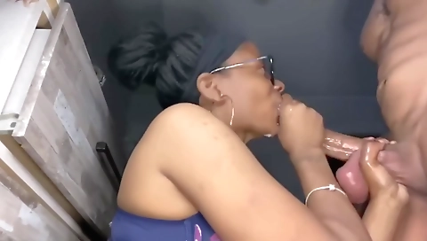 Sexy dark brown sucks and fucks