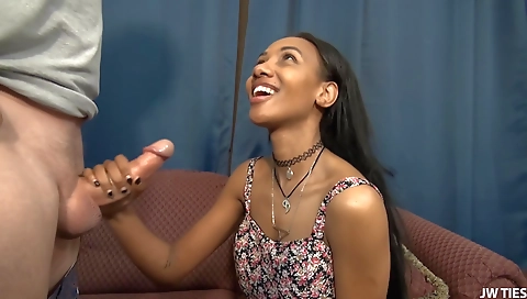 Sexy young chick masturbates with ale