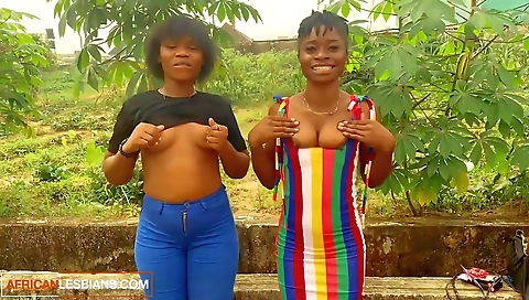 Hot lesbian action with a sexy chick